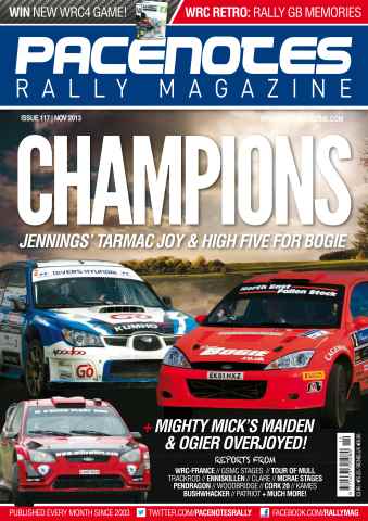 Pacenotes Rally magazine issue Issue 117 - Nov 2013