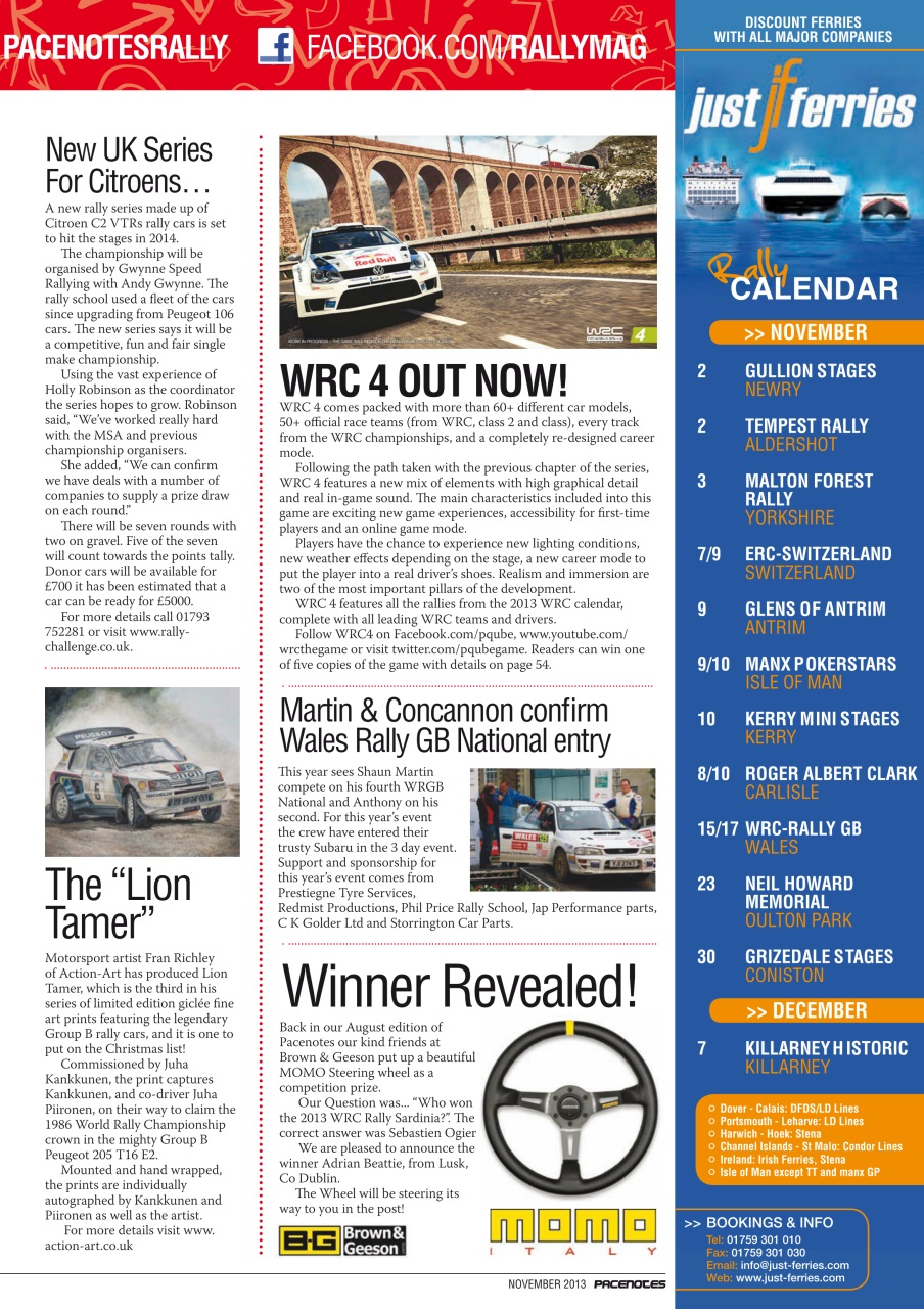 Pacenotes Rally magazine Preview Pages