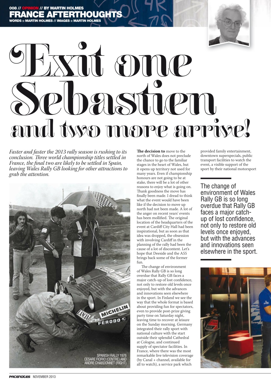 Pacenotes Rally magazine Preview Pages
