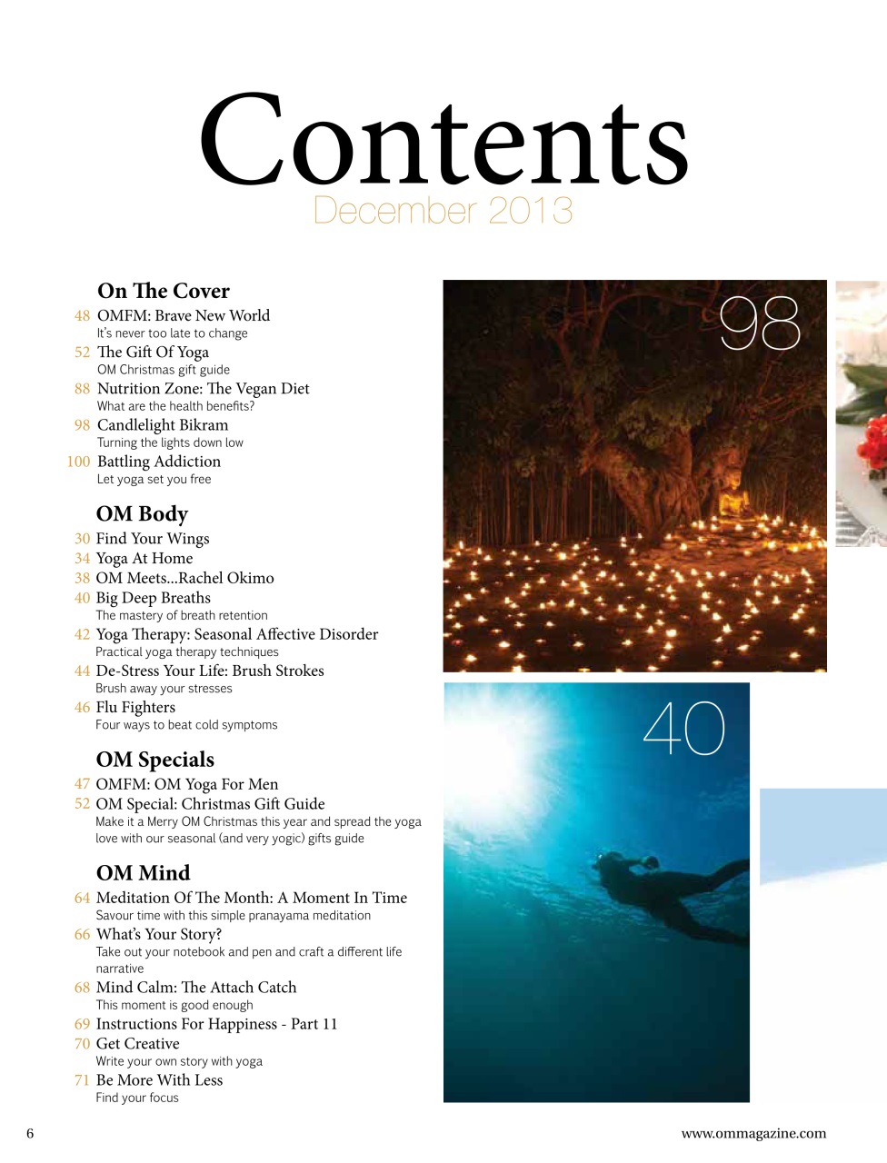 OM Yoga Magazine Preview Pages