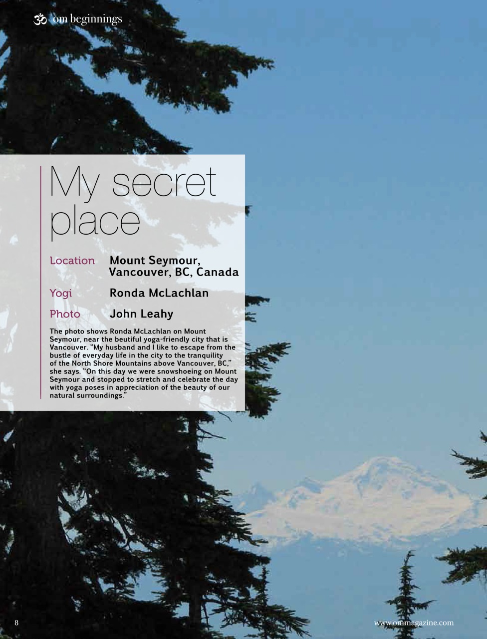 OM Yoga Magazine Preview Pages