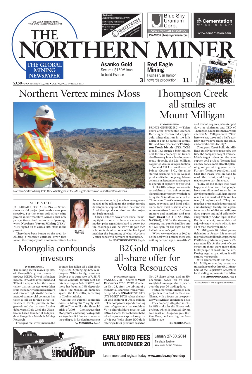 The Northern Miner Preview Pages