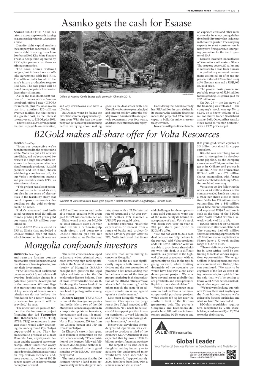 The Northern Miner Preview Pages