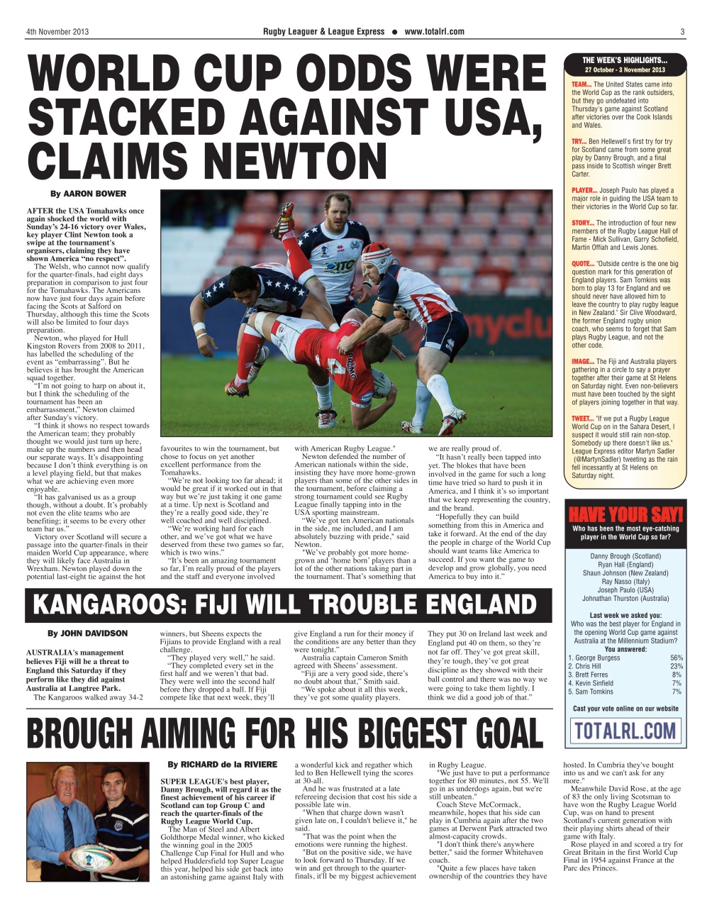 League Express Preview Pages