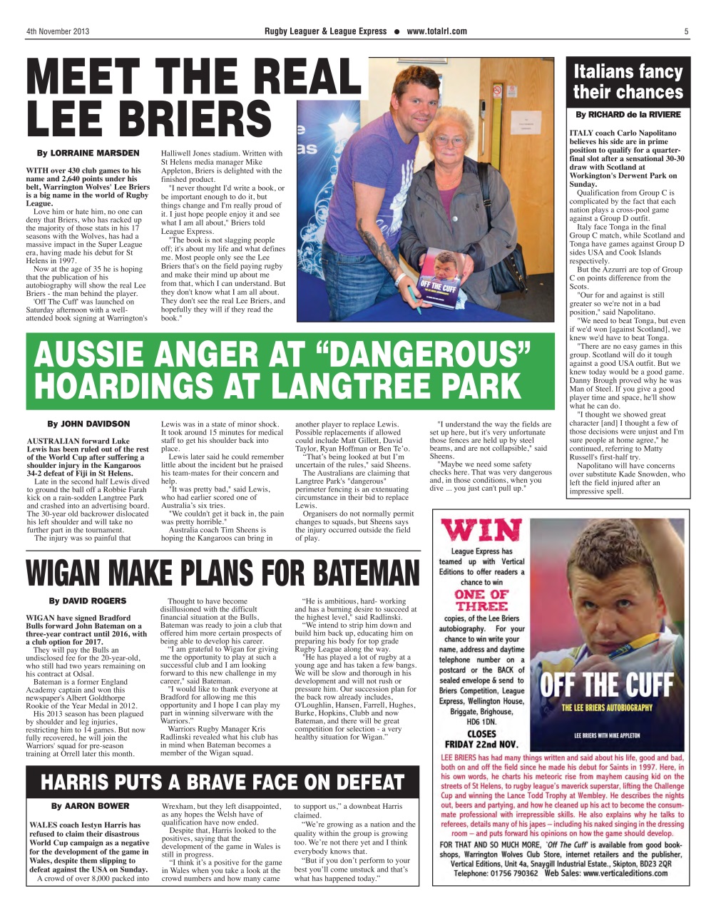 League Express Preview Pages