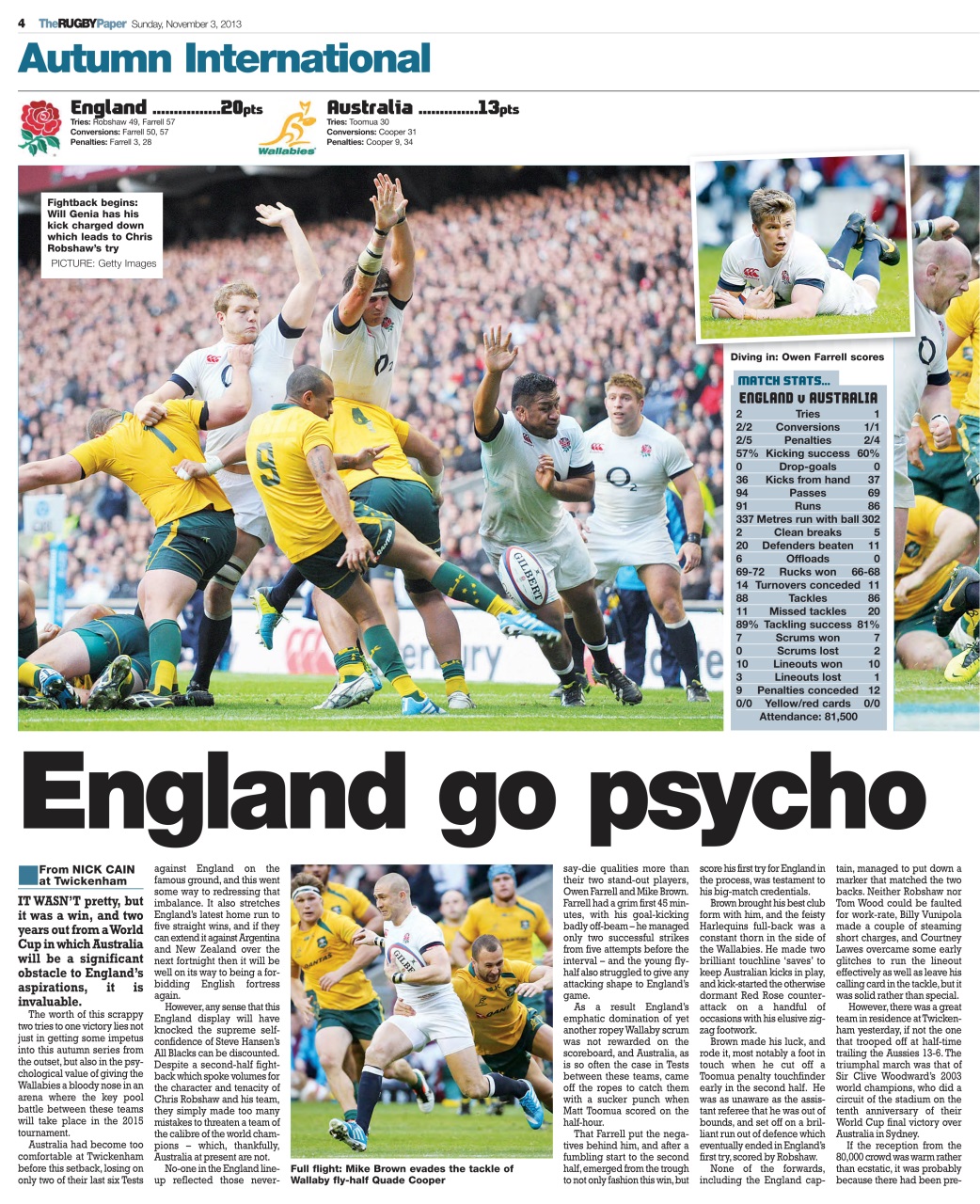 The Rugby Paper Preview Pages