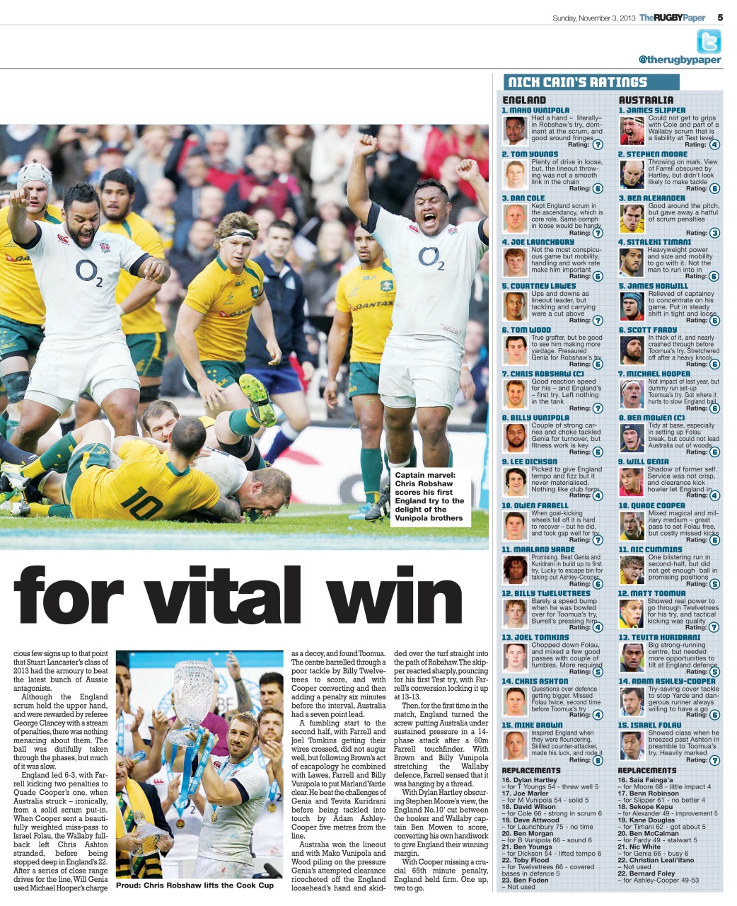 The Rugby Paper Preview Pages