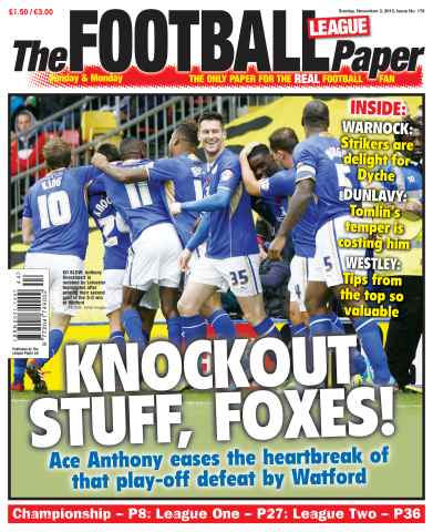 The Football League Paper issue Sunday 3rd November  2013