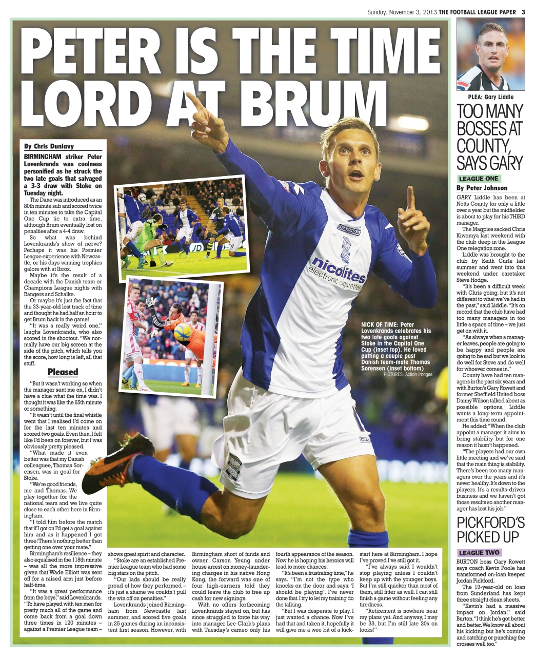 The Football League Paper Preview Pages