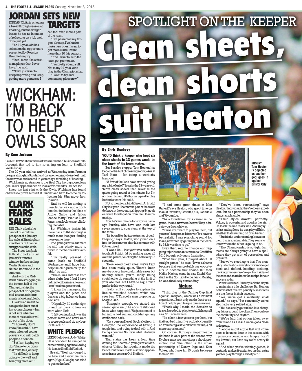The Football League Paper Preview Pages
