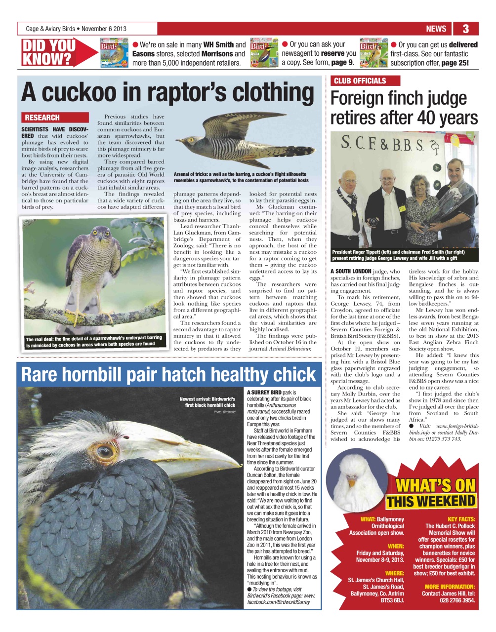 Cage & Aviary Birds Preview Pages