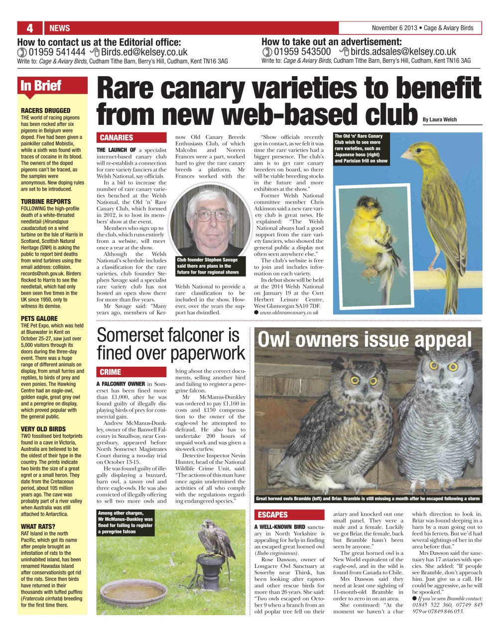 Cage & Aviary Birds Preview Pages