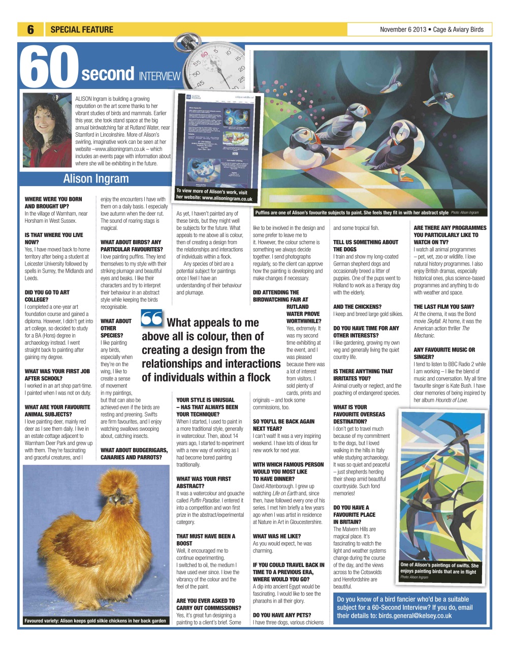 Cage & Aviary Birds Preview Pages