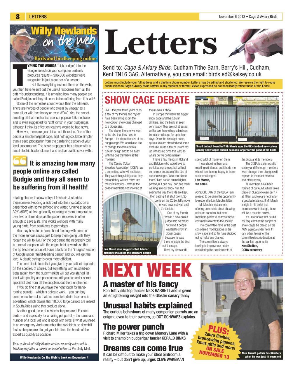 Cage & Aviary Birds Preview Pages