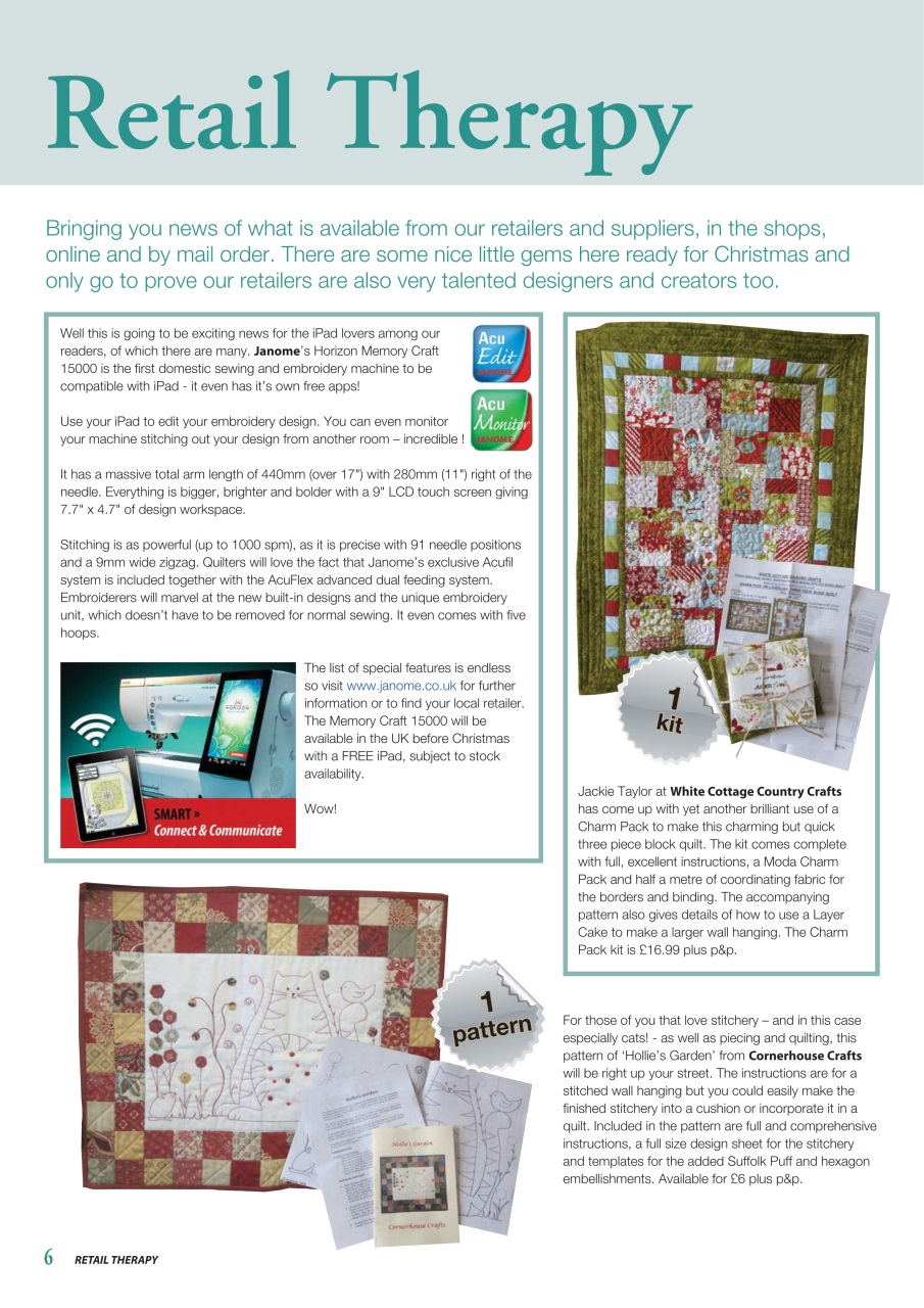 Patchwork and Quilting Preview Pages