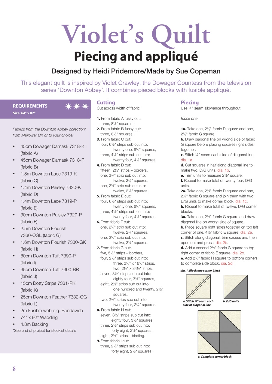 Patchwork and Quilting Preview Pages