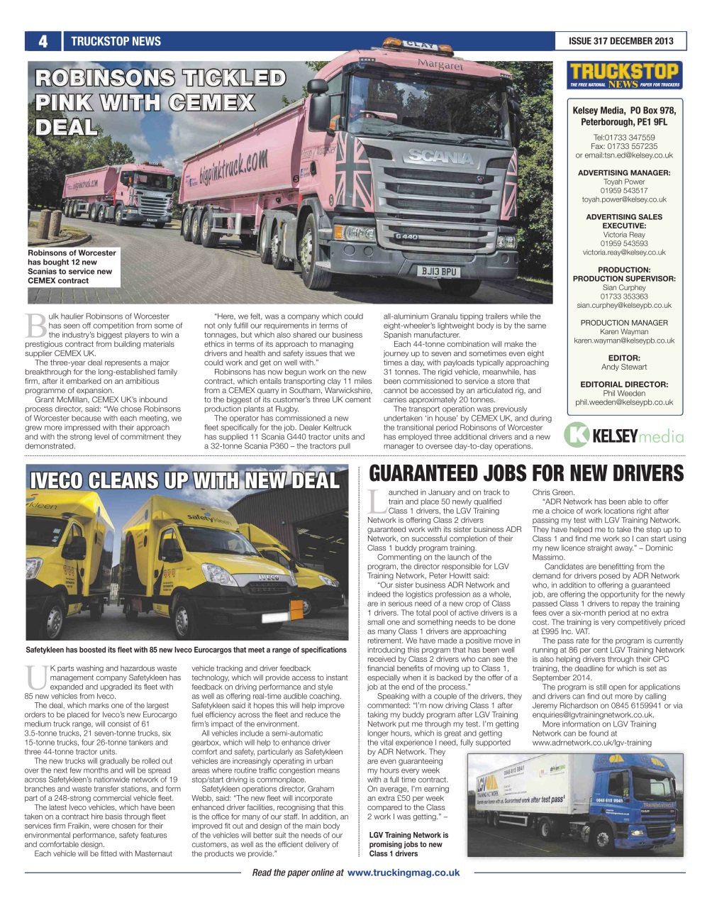 Truckstop News Preview Pages