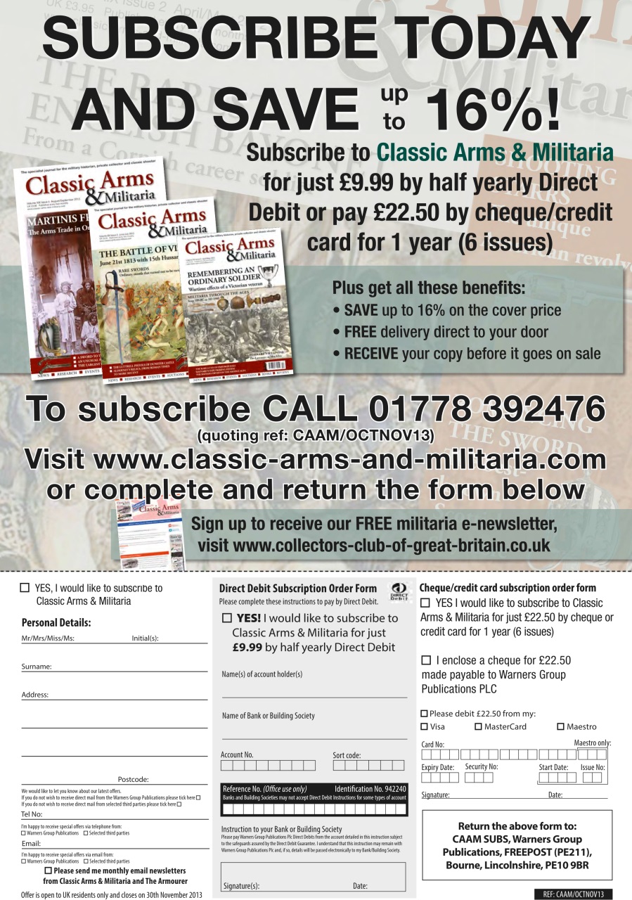 Classic Arms & Militaria Preview Pages