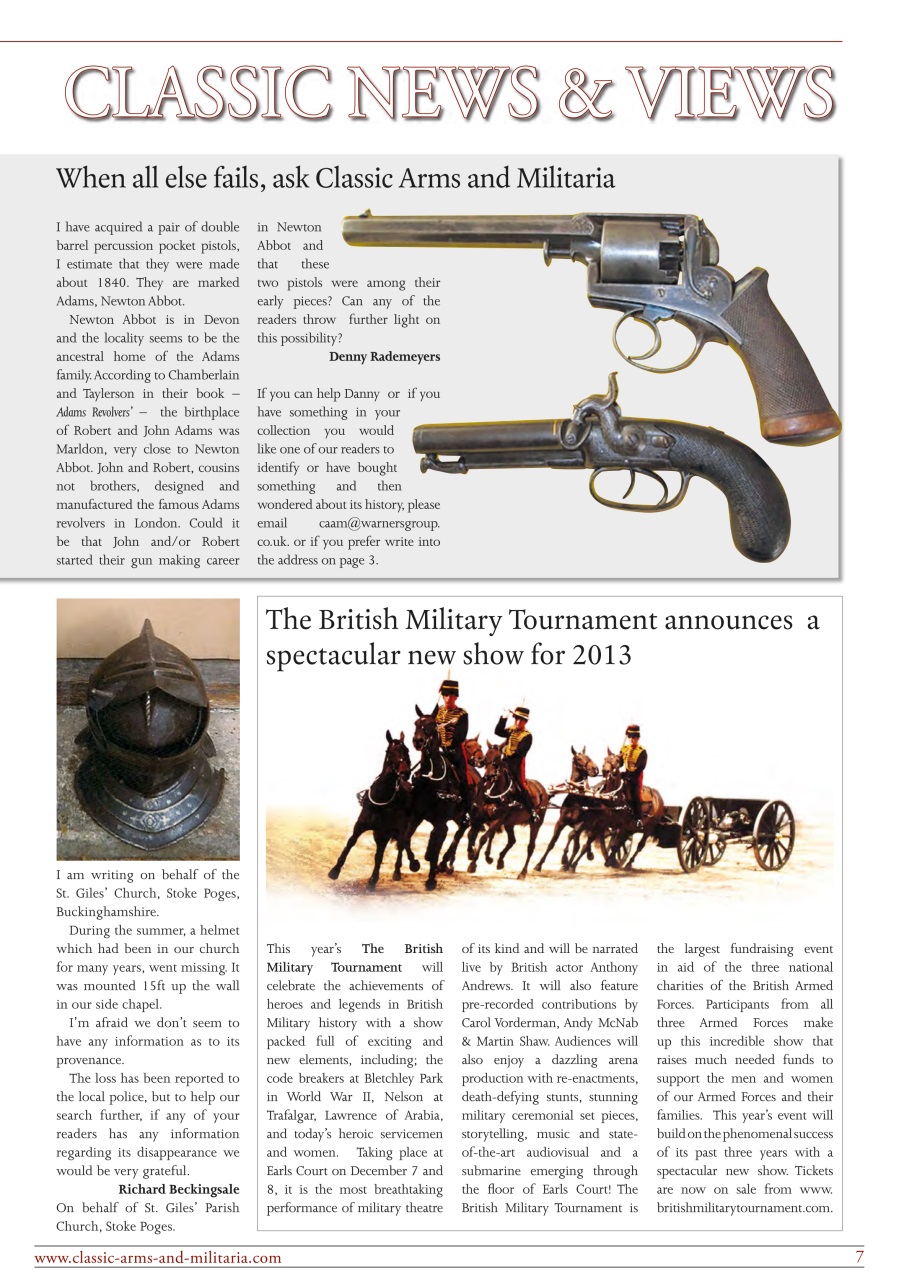 Classic Arms & Militaria Preview Pages
