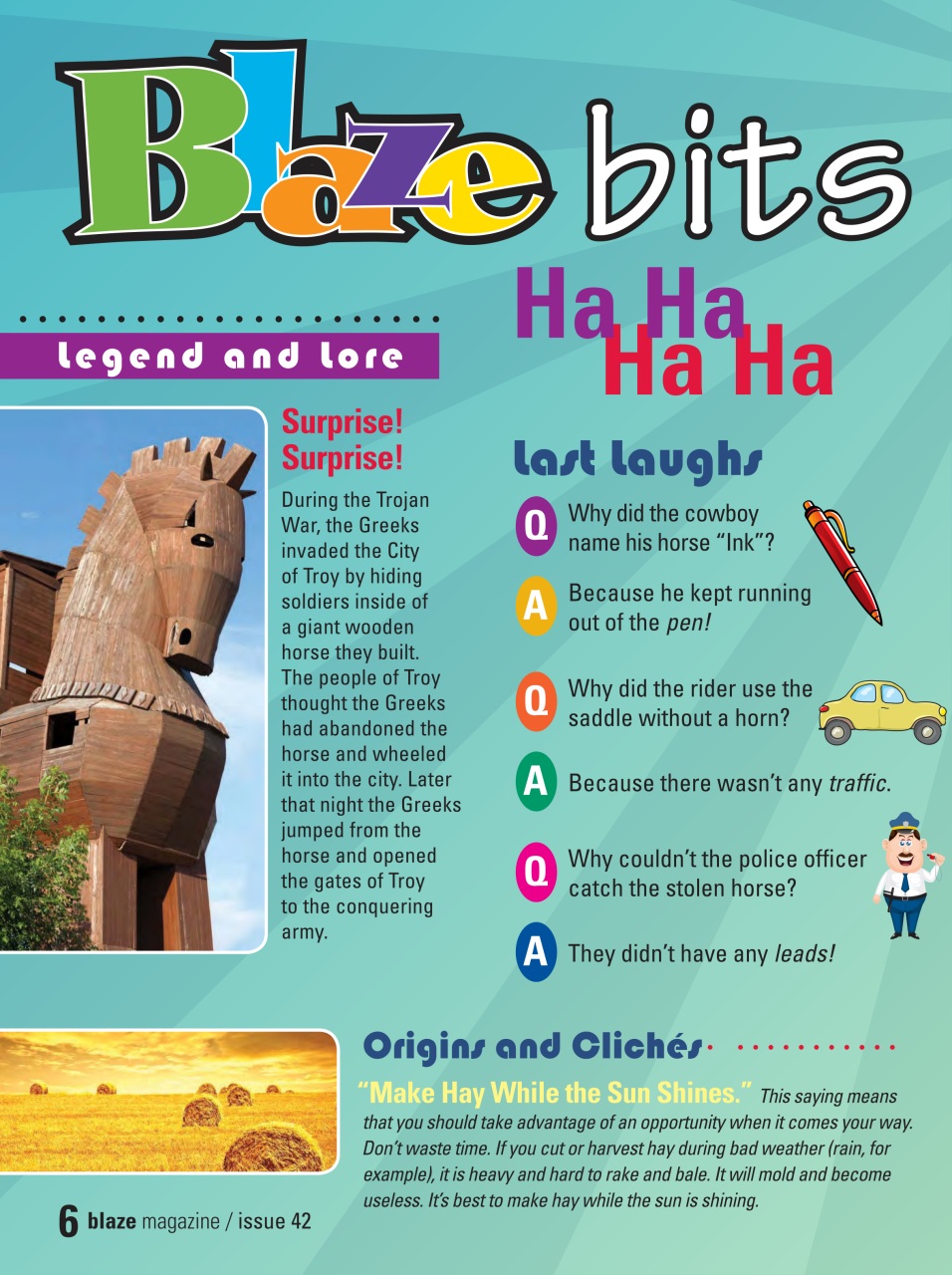 Blaze Magazine For Horse Crazy Kids Preview Pages