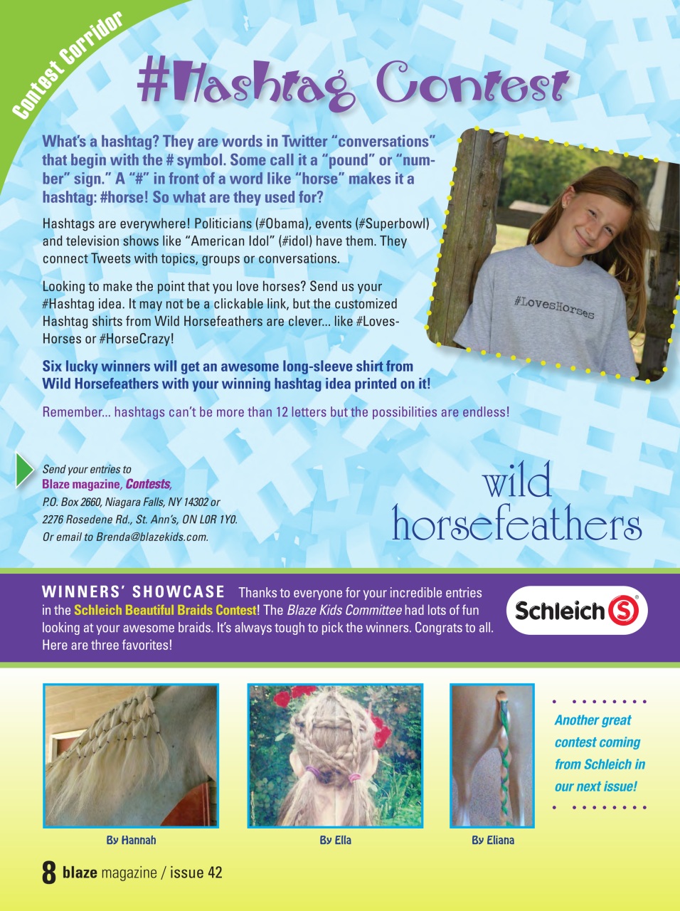 Blaze Magazine For Horse Crazy Kids Preview Pages