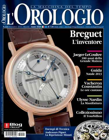 L'Orologio issue N. 222 Novembre 2013