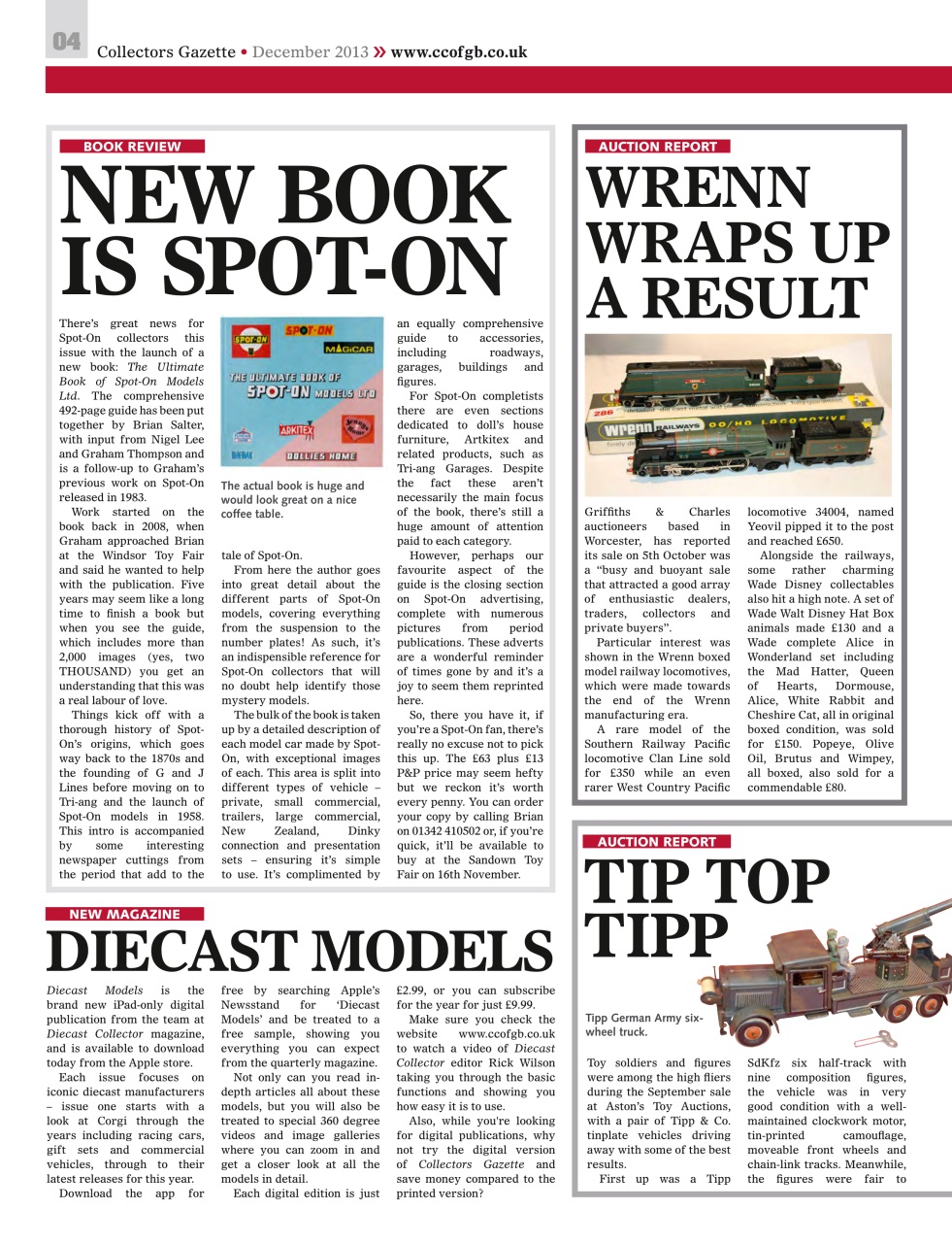 Collectors Gazette Preview Pages