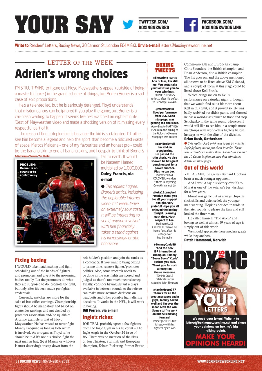 Boxing News Preview Pages