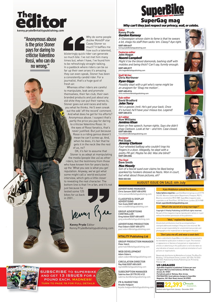 Superbike Magazine Preview Pages