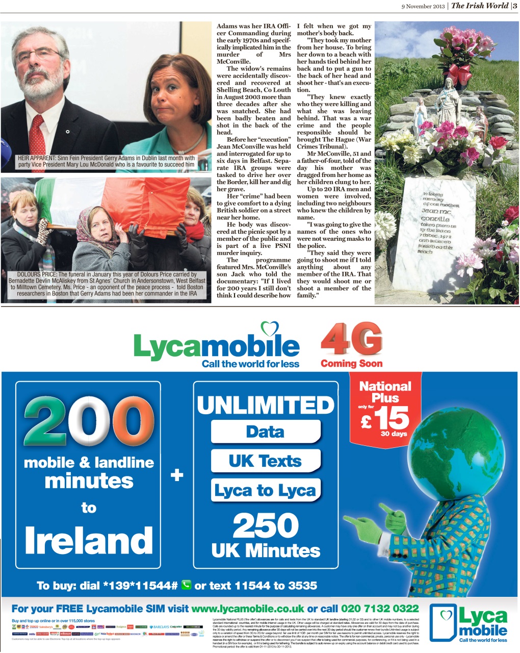 Irish World Preview Pages