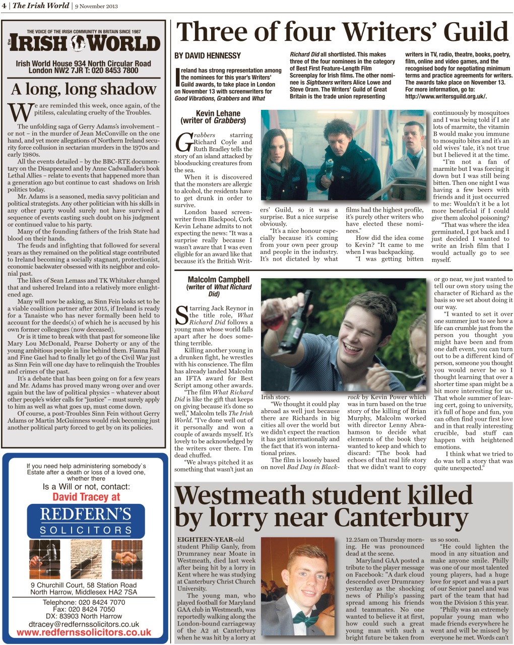 Irish World Preview Pages