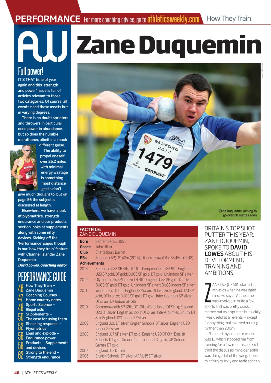 AW – Athletics Weekly Magazine Preview Pages