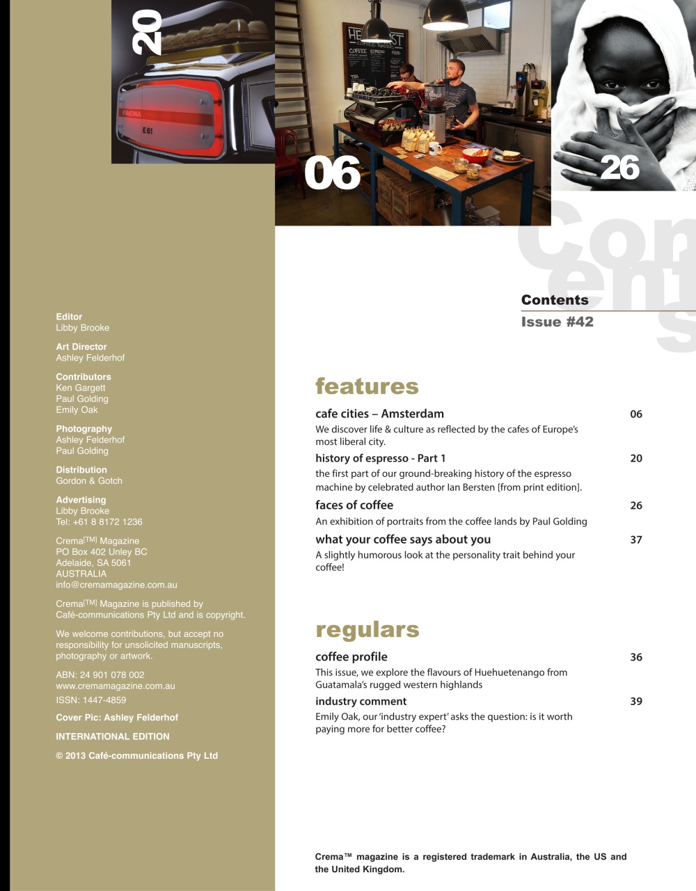 Crema Magazine Preview Pages