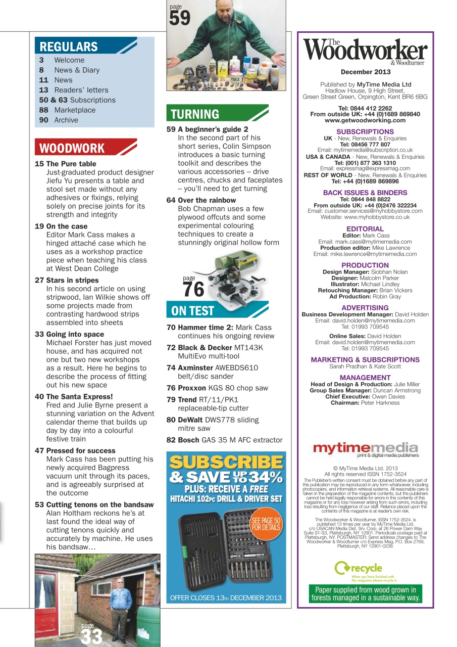The Woodworker Magazine Preview Pages