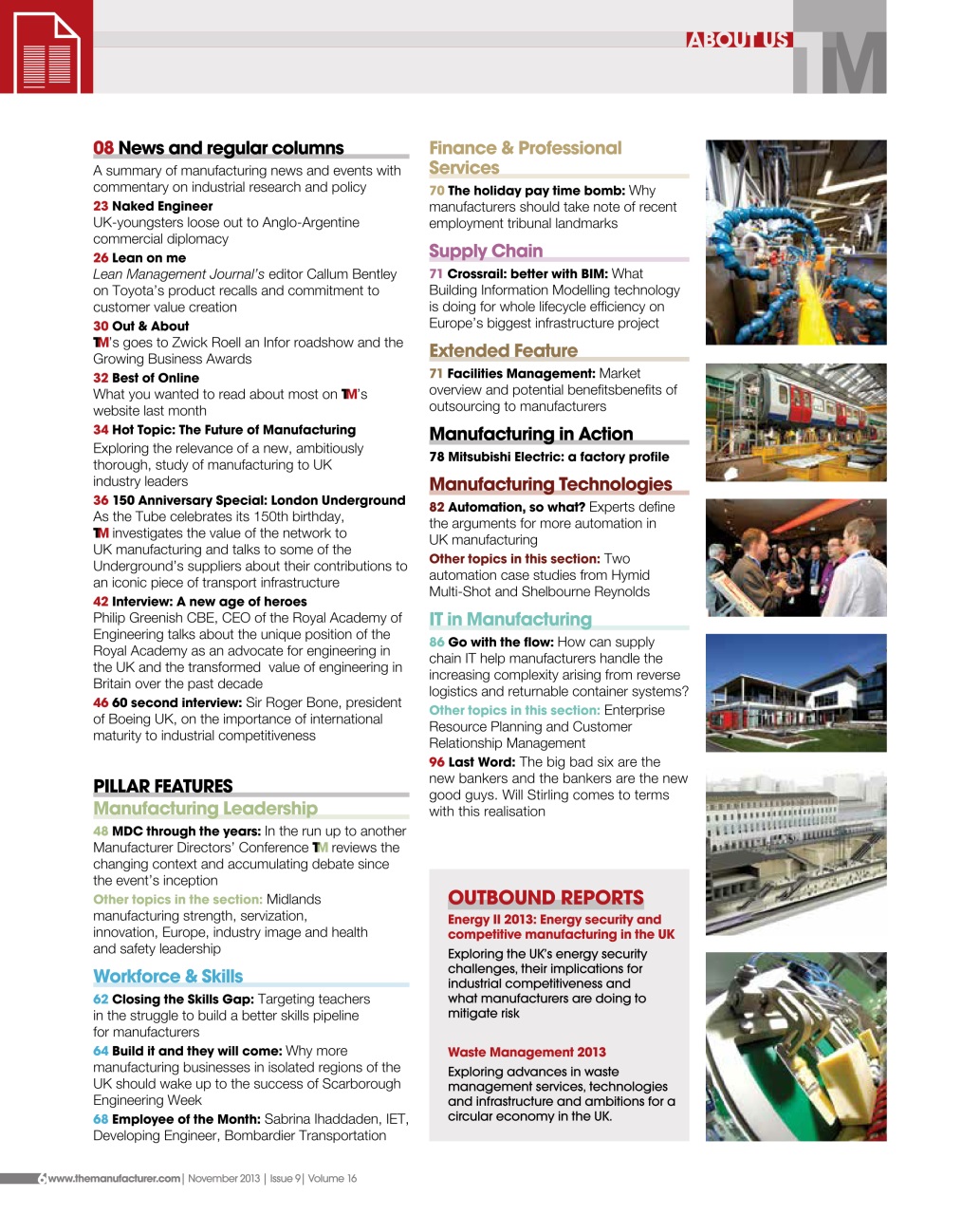 The Manufacturer Preview Pages