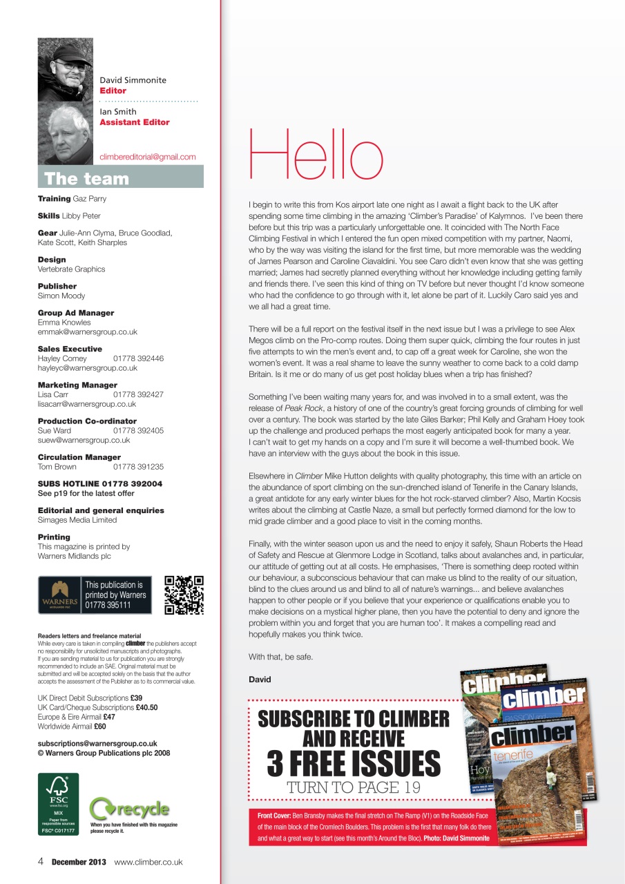 Climber Preview Pages