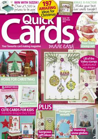 Quick Cards Made Easy issue Christmas 2013