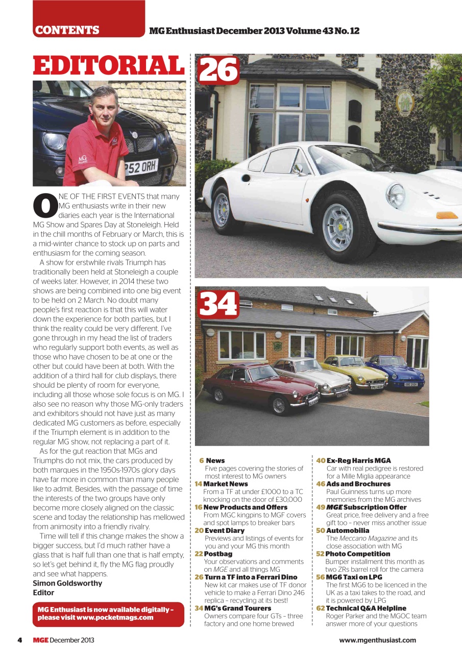 MG Enthusiast Preview Pages
