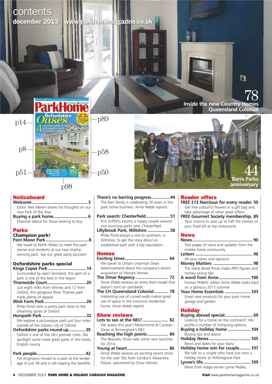 Park Home & Holiday Living Preview Pages
