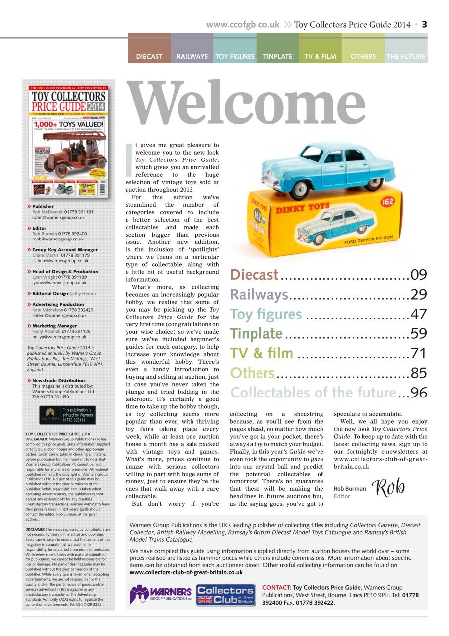 Collectors Gazette Preview Pages