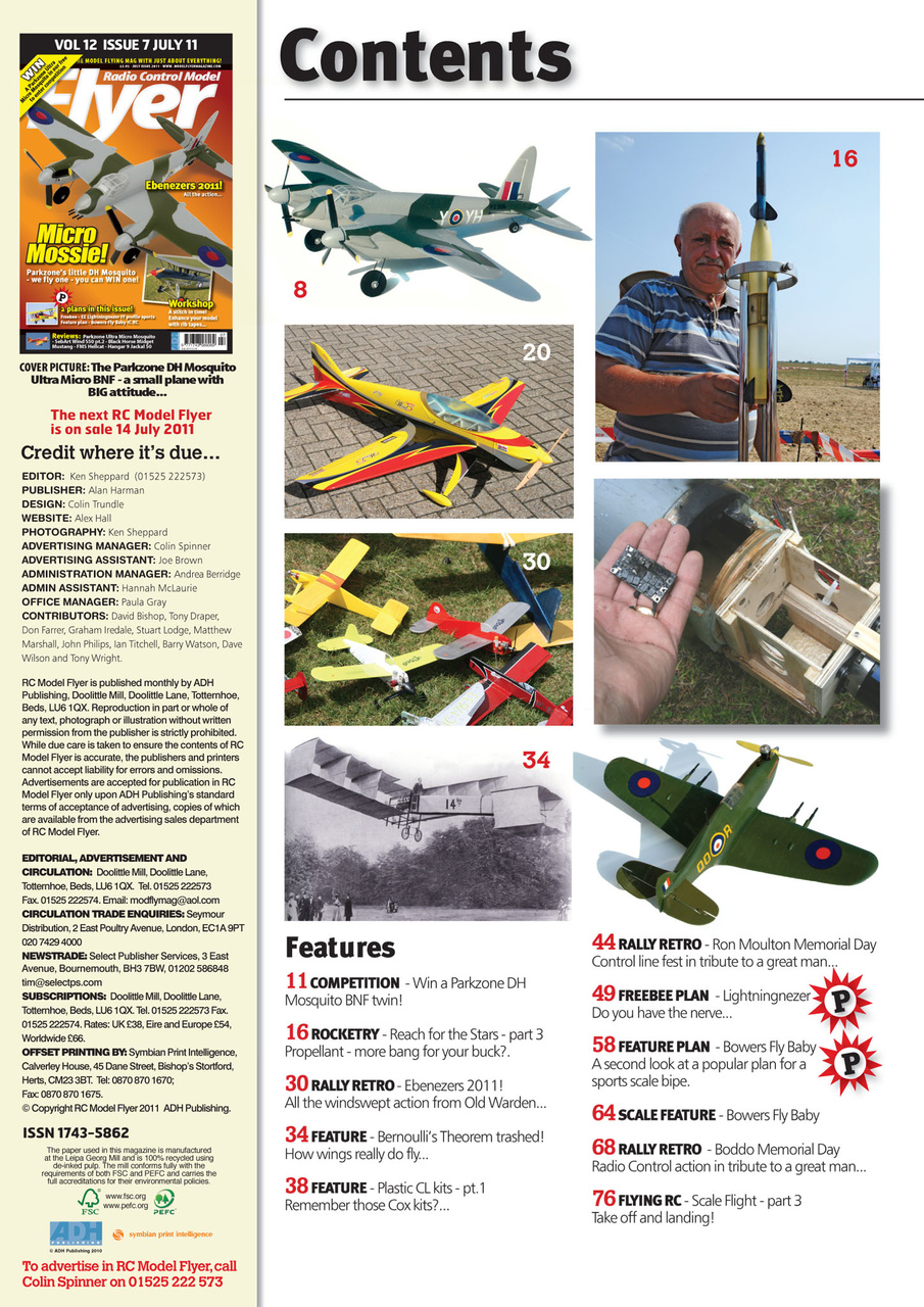 Radio Control Model Flyer Preview Pages