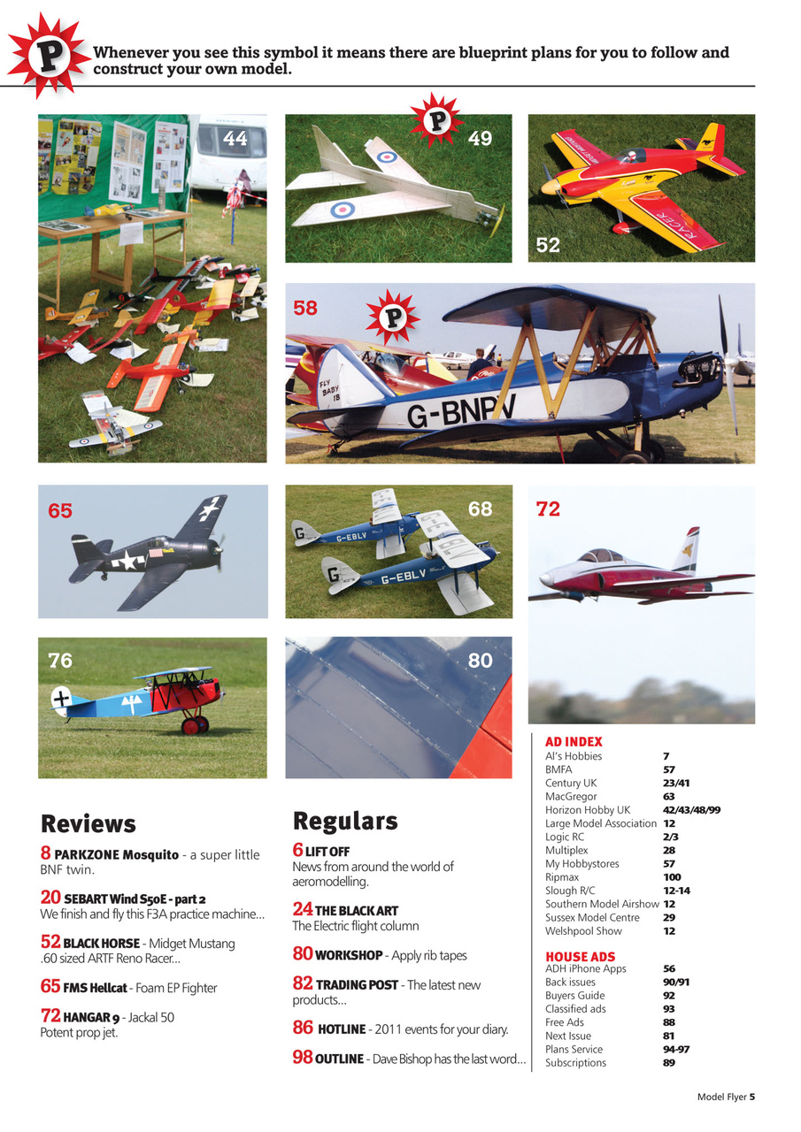 Radio Control Model Flyer Preview Pages