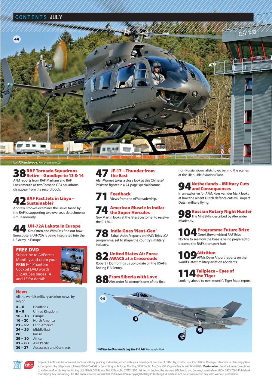 AirForces Monthly Preview Pages