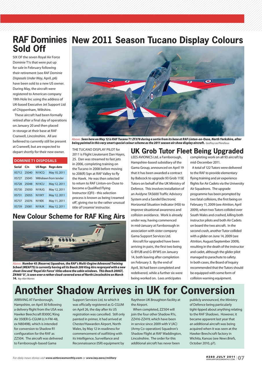 AirForces Monthly Preview Pages