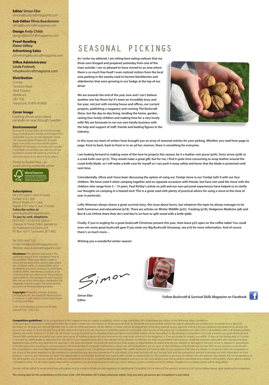 Bushcraft & Survival Skills Magazine Preview Pages