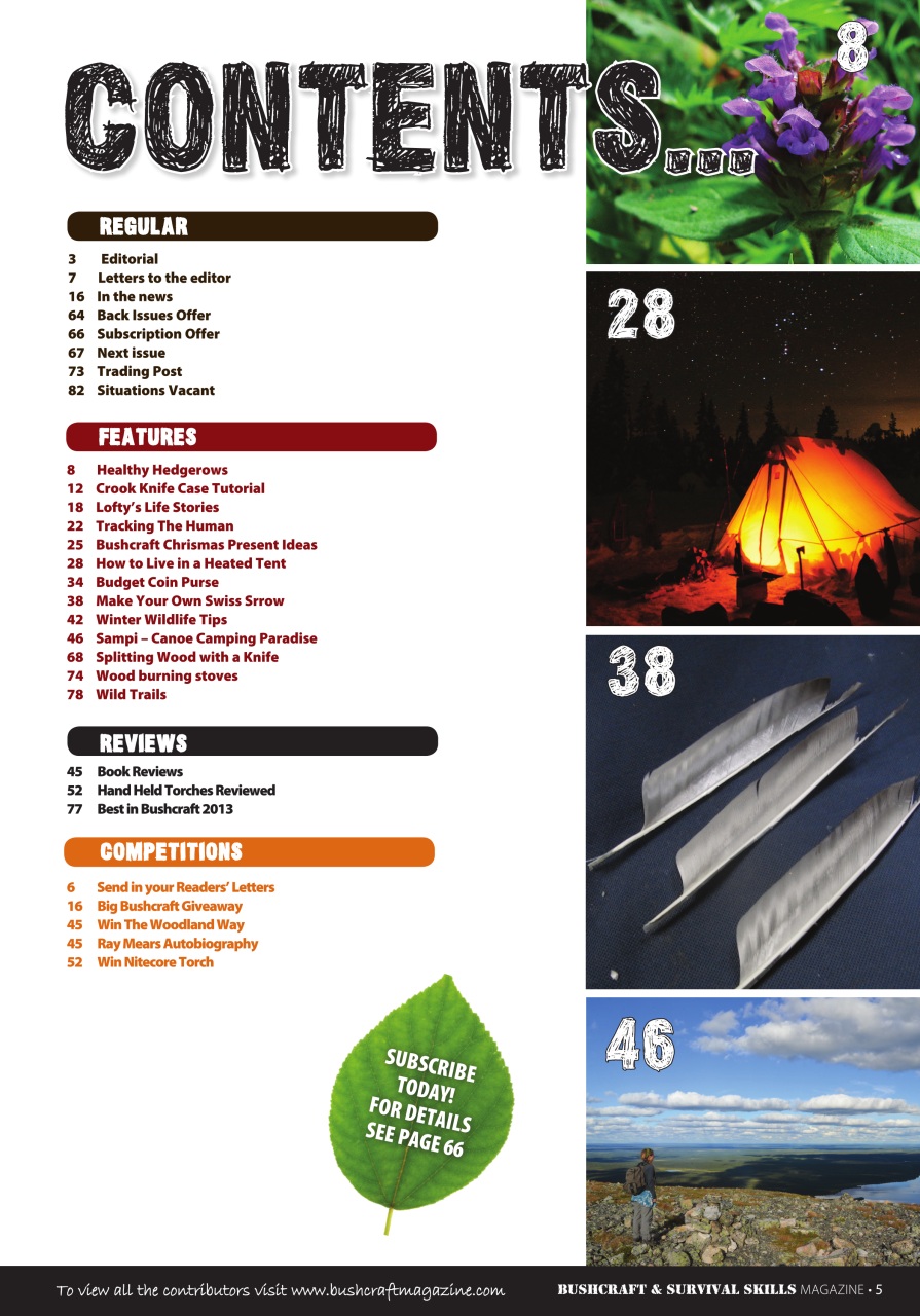 Bushcraft & Survival Skills Magazine Preview Pages