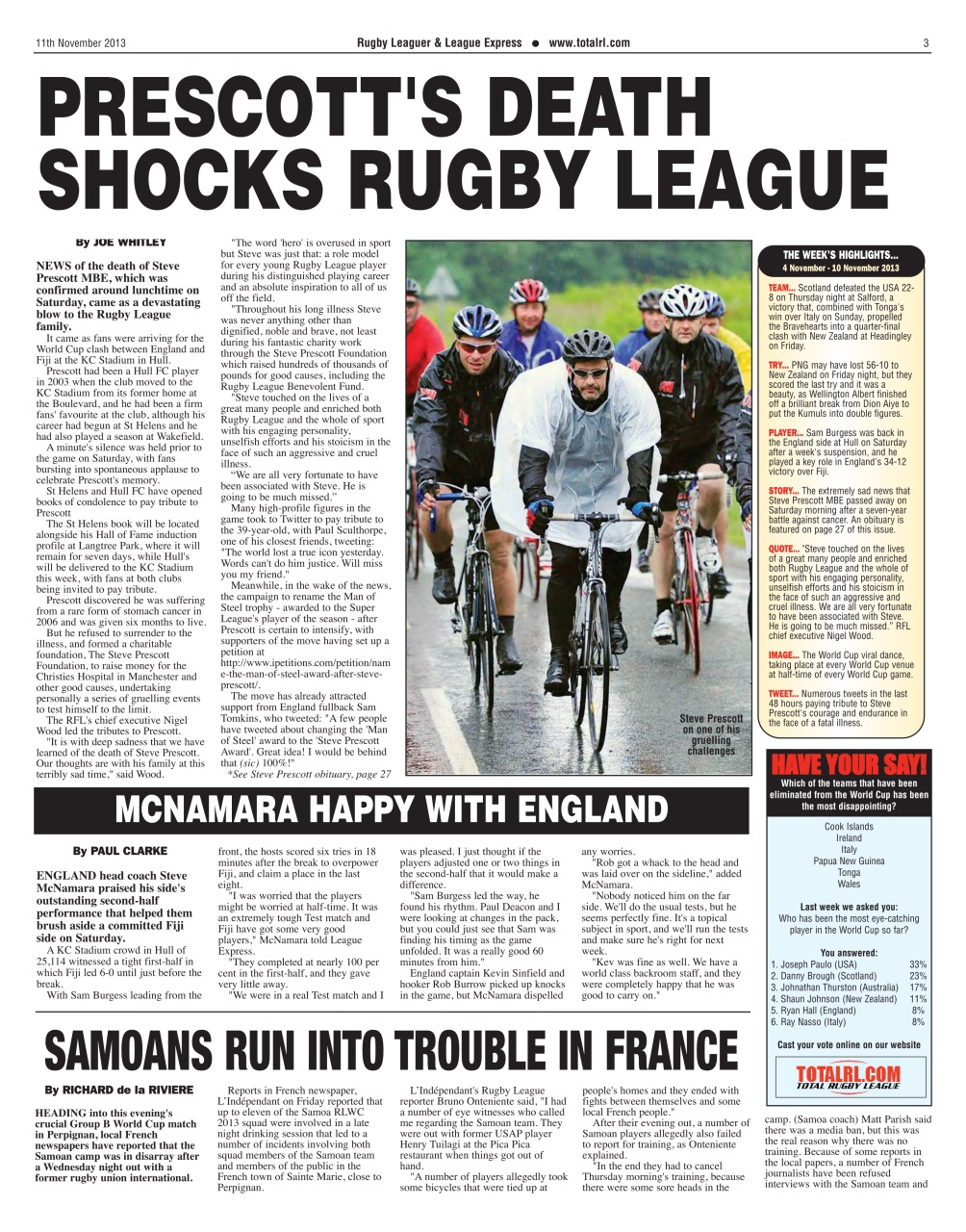 League Express Preview Pages