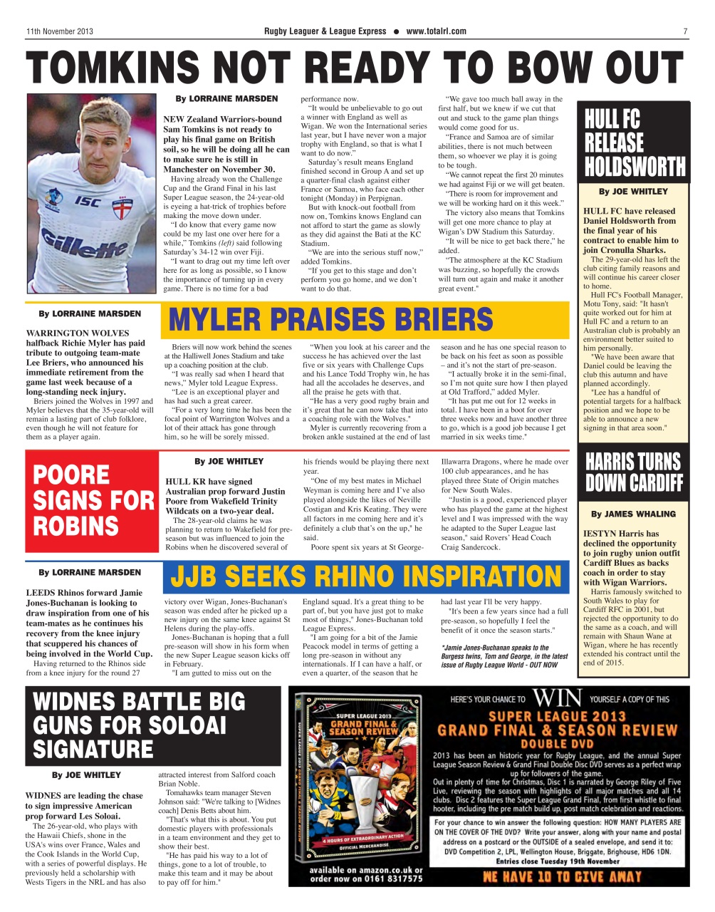 League Express Preview Pages