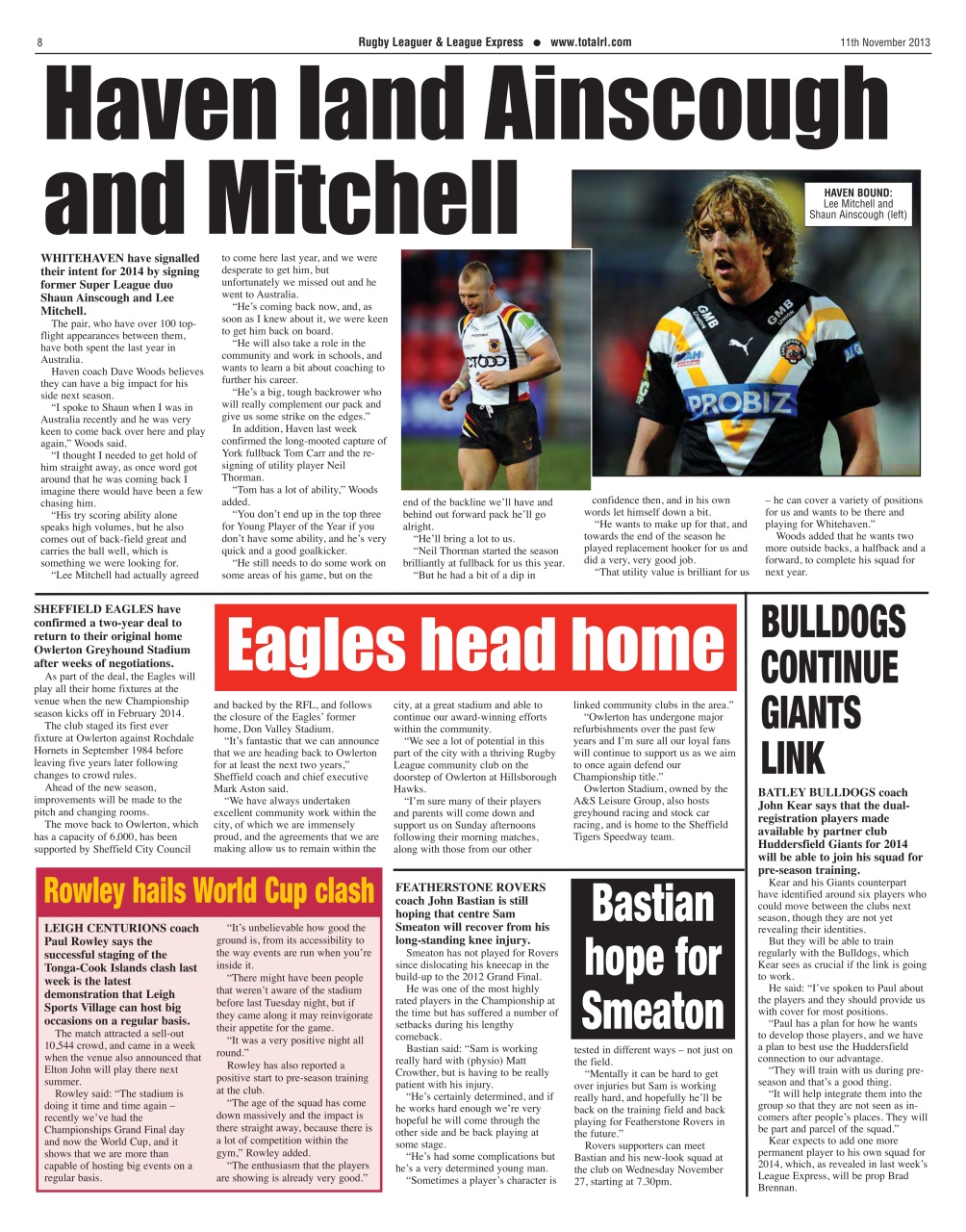 League Express Preview Pages