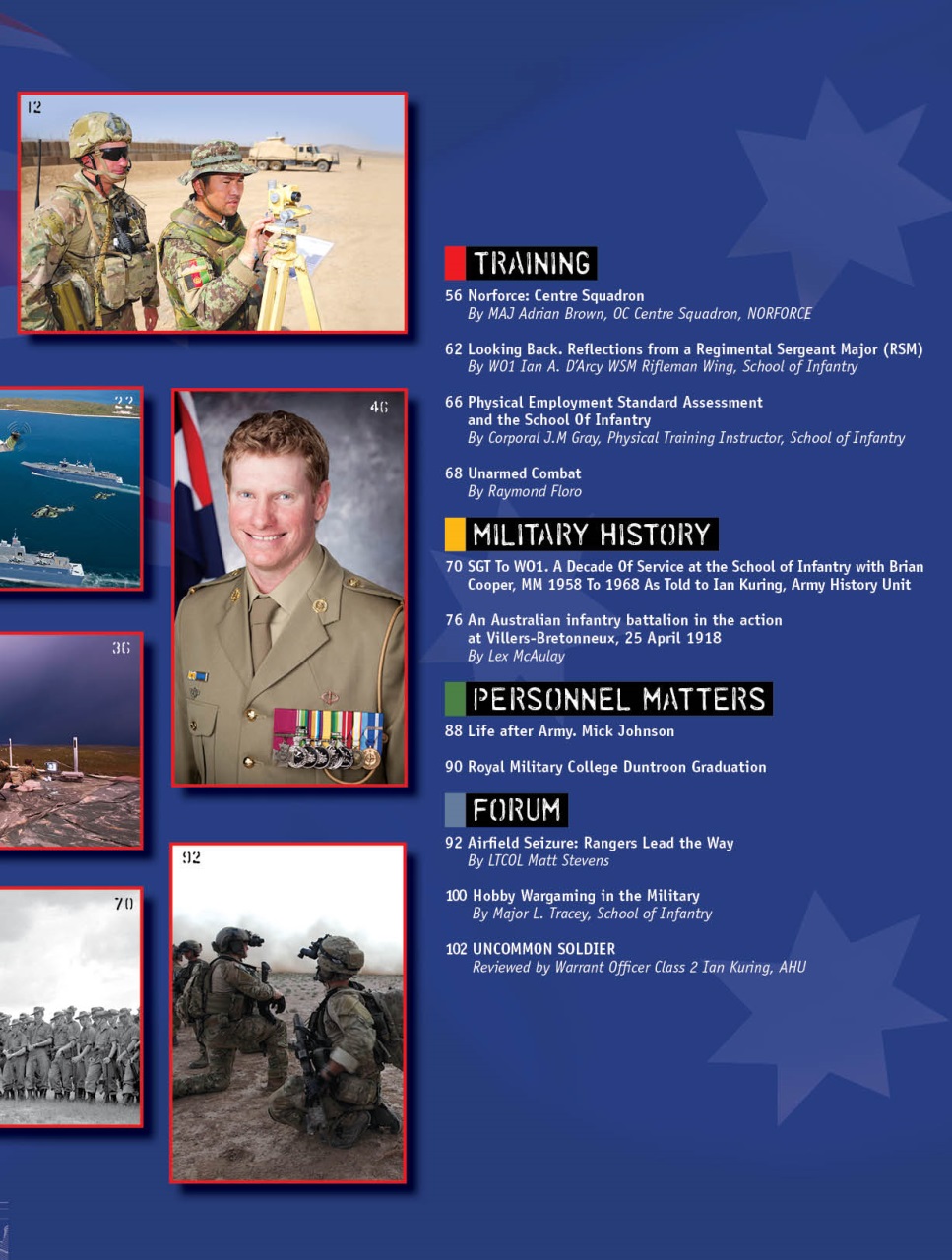 Australian Infantry Magazine Preview Pages